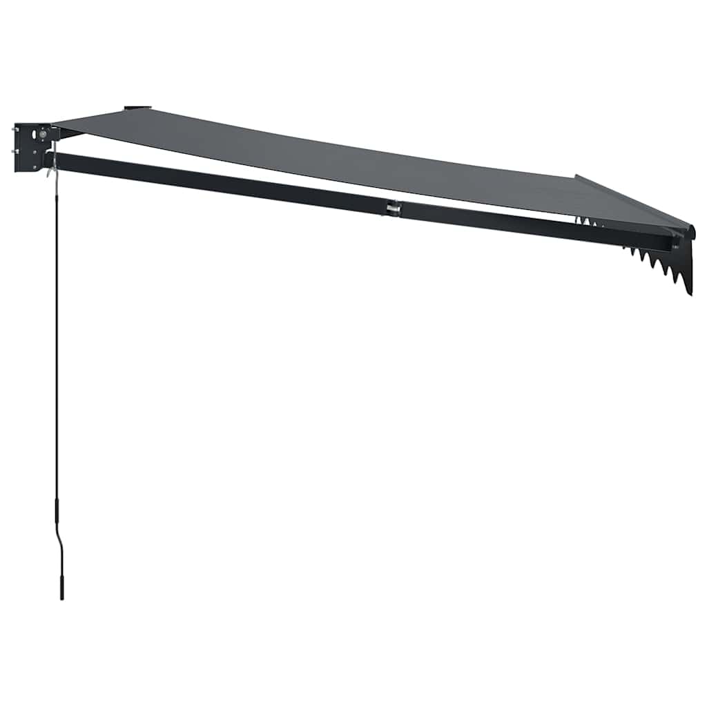 vidaXL Markise Einziehbar Anthrazit 3x2,5 m Stoff und Aluminium