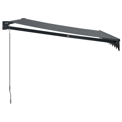 vidaXL Markise Einziehbar Anthrazit 3x2,5 m Stoff und Aluminium
