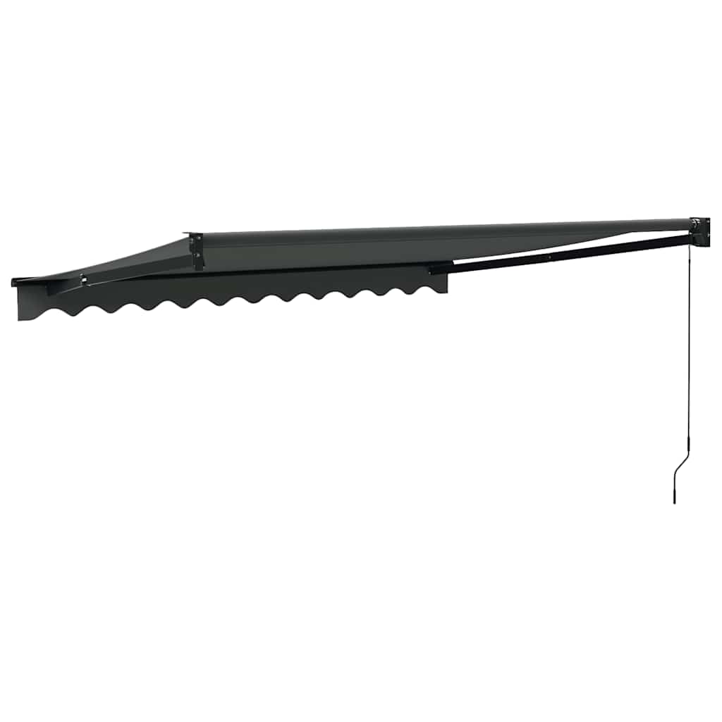 vidaXL Markise Einziehbar Anthrazit 3x2,5 m Stoff und Aluminium