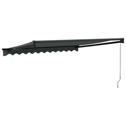 vidaXL Markise Einziehbar Anthrazit 3x2,5 m Stoff und Aluminium