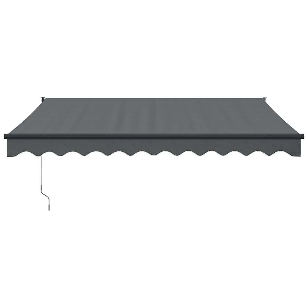 vidaXL Markise Einziehbar Anthrazit 3,5x2,5 m Stoff und Aluminium