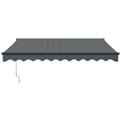 vidaXL Markise Einziehbar Anthrazit 3,5x2,5 m Stoff und Aluminium