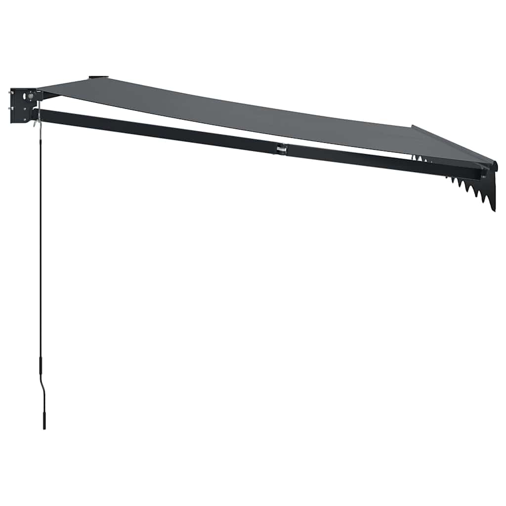 vidaXL Markise Einziehbar Anthrazit 3,5x2,5 m Stoff und Aluminium