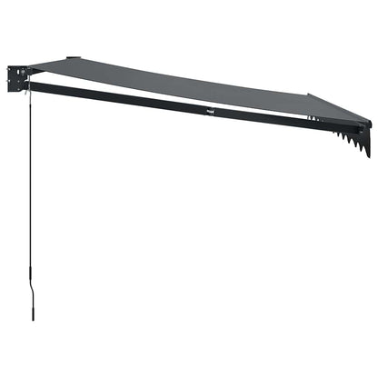 vidaXL Markise Einziehbar Anthrazit 3,5x2,5 m Stoff und Aluminium