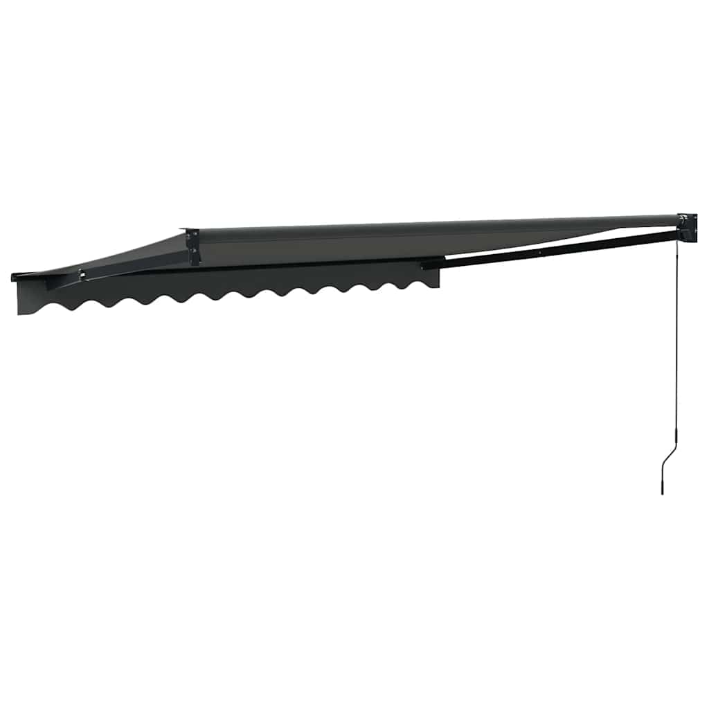 vidaXL Markise Einziehbar Anthrazit 3,5x2,5 m Stoff und Aluminium