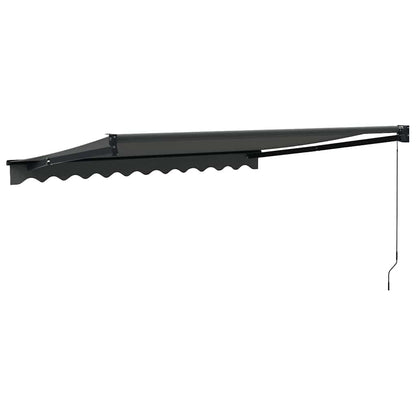 vidaXL Markise Einziehbar Anthrazit 3,5x2,5 m Stoff und Aluminium