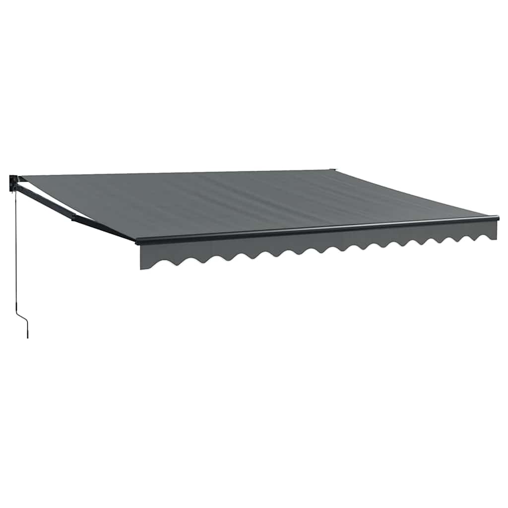 vidaXL Store banne rétractable anthracite 4x3 m Tissu et aluminium