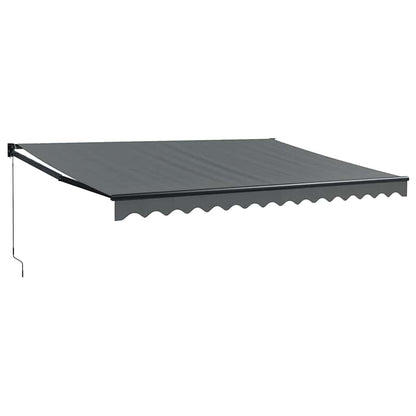 vidaXL Store banne rétractable anthracite 4x3 m Tissu et aluminium