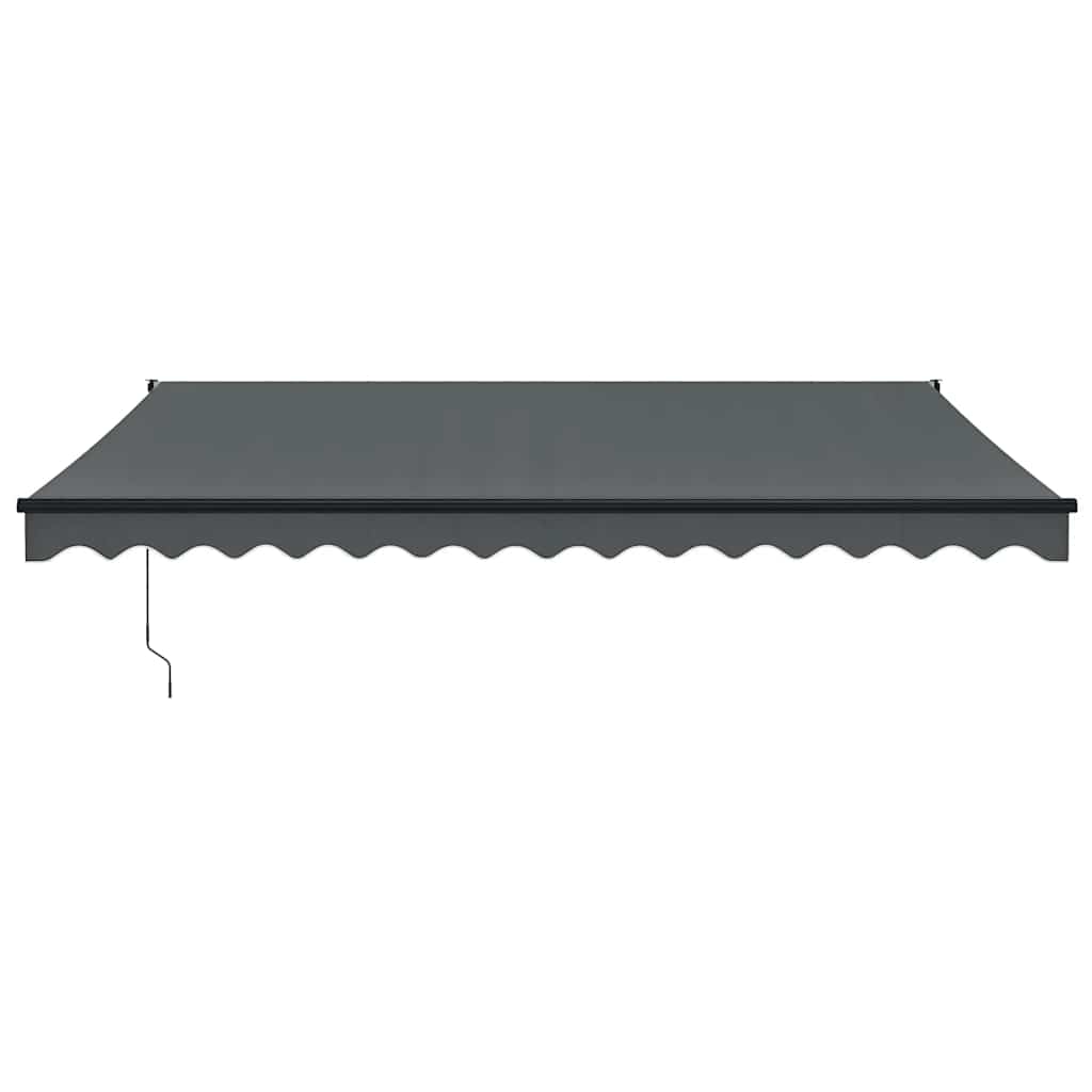 vidaXL Store banne rétractable anthracite 4x3 m Tissu et aluminium