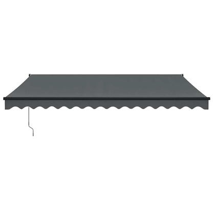 vidaXL Store banne rétractable anthracite 4x3 m Tissu et aluminium