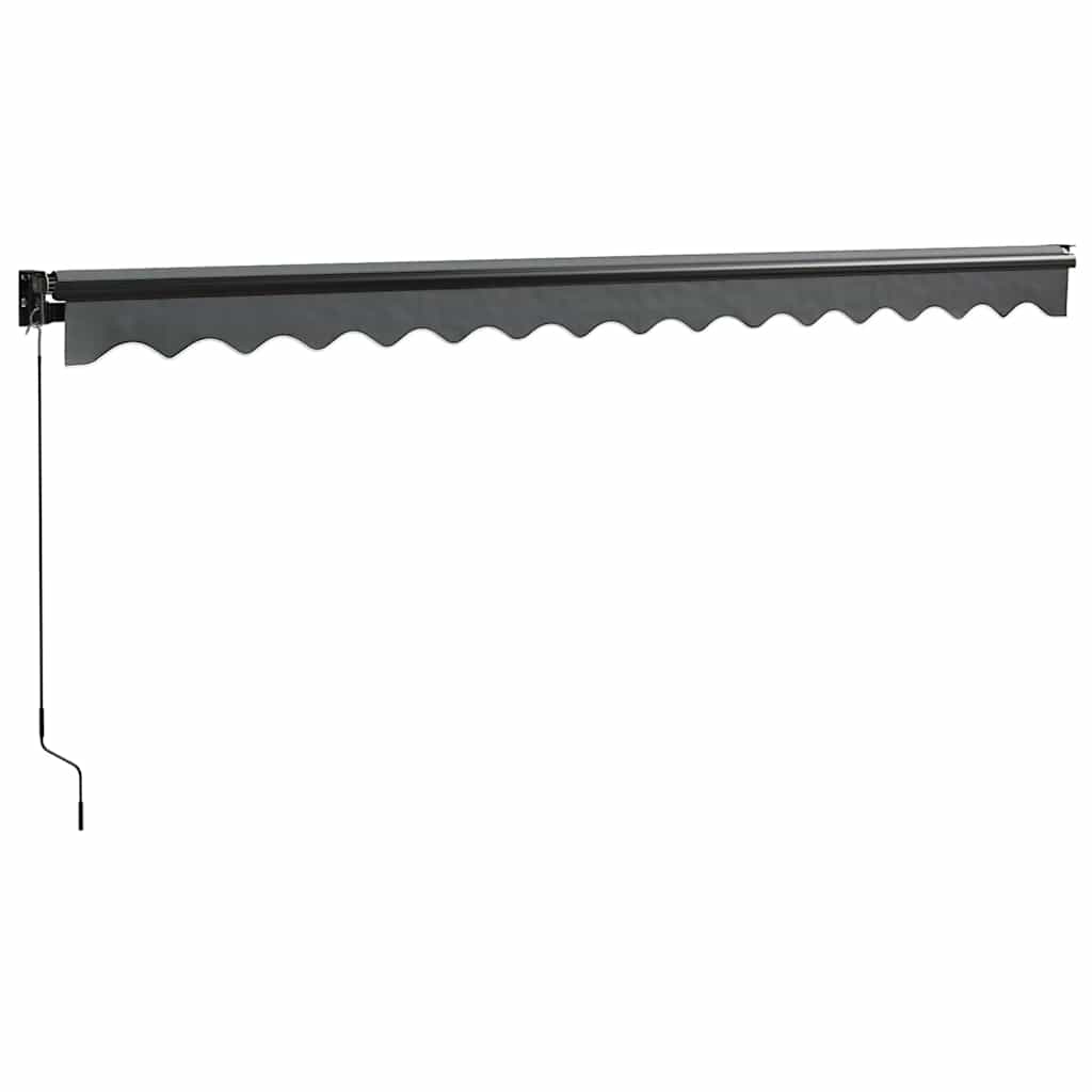 vidaXL Store banne rétractable anthracite 4x3 m Tissu et aluminium