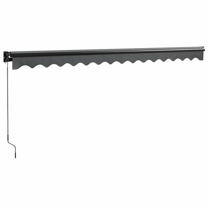 vidaXL Store banne rétractable anthracite 4x3 m Tissu et aluminium
