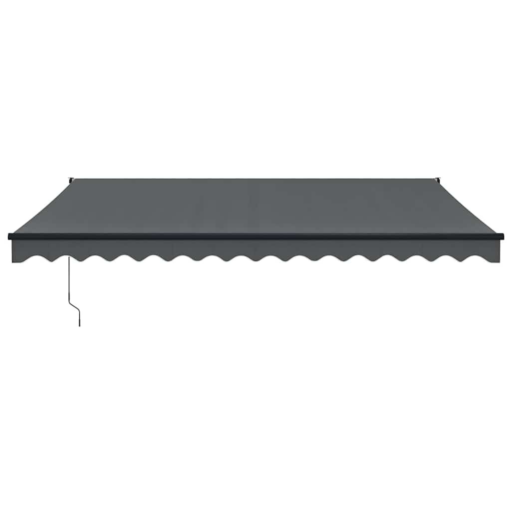 vidaXL Markise Einziehbar Anthrazit 4,5x3 m Stoff und Aluminium
