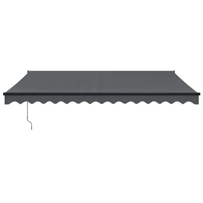 vidaXL Markise Einziehbar Anthrazit 4,5x3 m Stoff und Aluminium