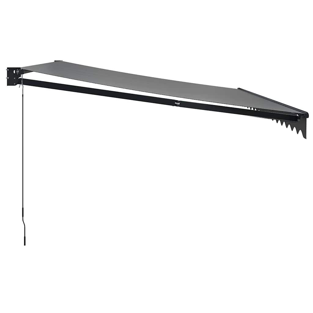 vidaXL Markise Einziehbar Anthrazit 4,5x3 m Stoff und Aluminium
