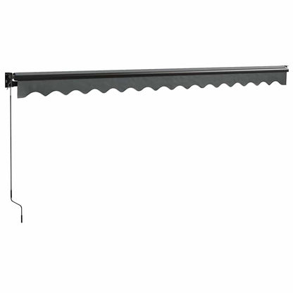 vidaXL Markise Einziehbar Anthrazit 4,5x3 m Stoff und Aluminium