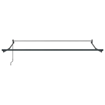 vidaXL Auvent rétractable orange et marron 3x2,5 m en tissu et aluminium