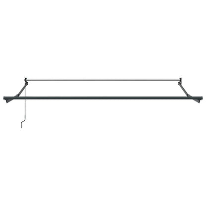 vidaXL Store Banne Rétractable Orange et Marron 3,5x2,5 m Tissu & Aluminium