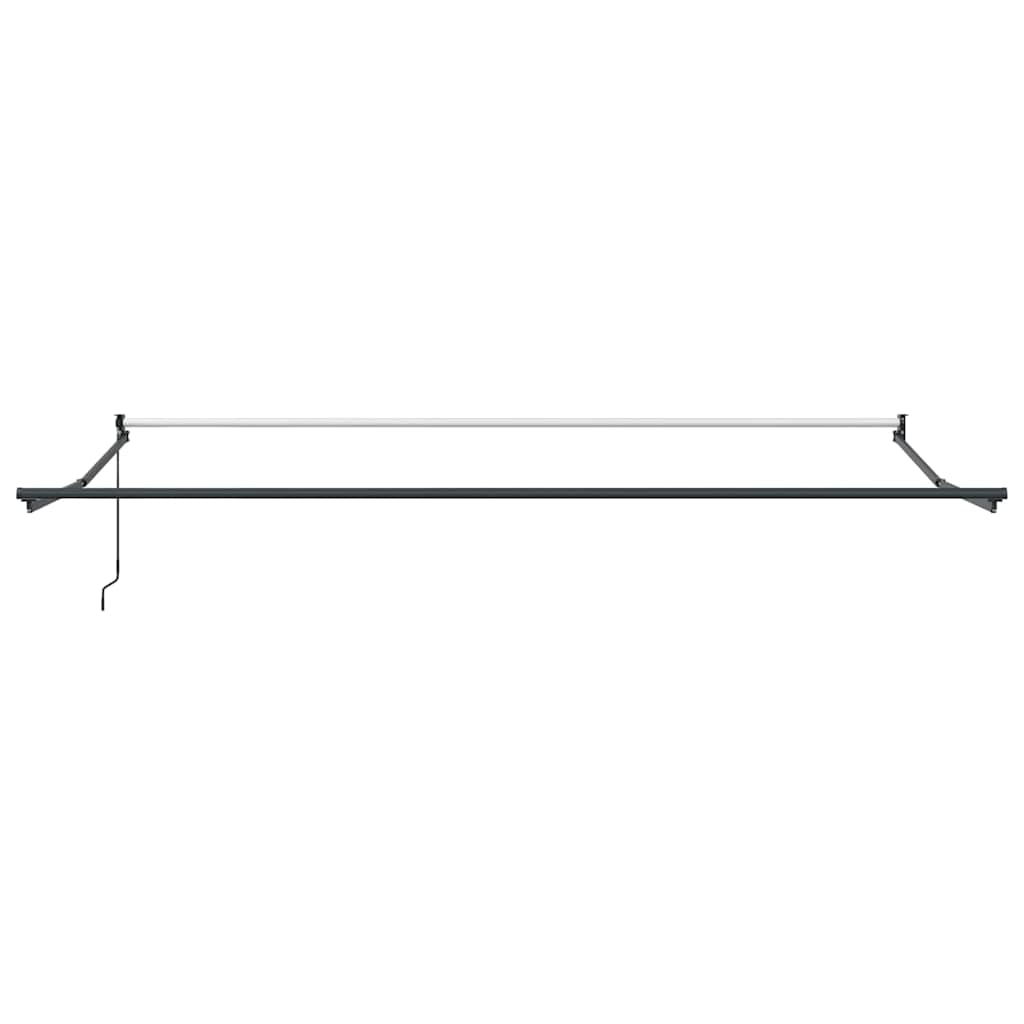 vidaXL Markise Einziehbar Orange und Braun 4x3 m Stoff und Aluminium
