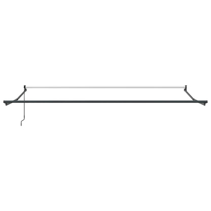vidaXL Markise Einziehbar Orange und Braun 4x3 m Stoff und Aluminium