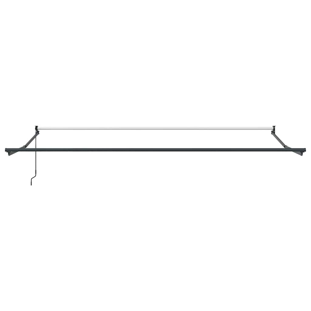 vidaXL Auvent rétractable orange et marron 4,5x3 m en tissu et aluminium