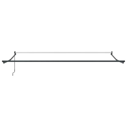 vidaXL Auvent rétractable orange et marron 4,5x3 m en tissu et aluminium