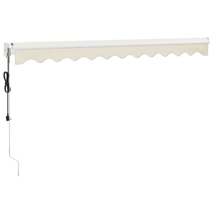 vidaXL Elektrische Markise mit Kurbel Creme 3x2,5 m