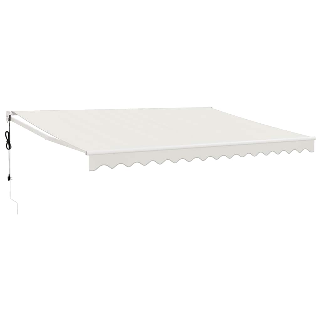 vidaXL Elektrische Markise mit Kurbel Creme 4x3 m
