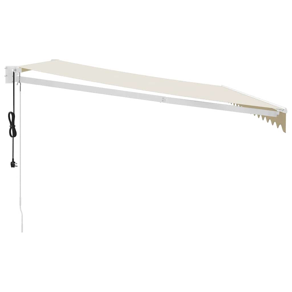 vidaXL Elektrische Markise mit Kurbel Creme 4x3 m