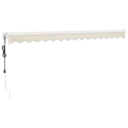vidaXL Elektrische Markise mit Kurbel Creme 4x3 m