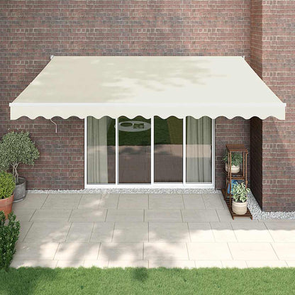 vidaXL Elektrische Markise mit Kurbel Creme 4x3 m