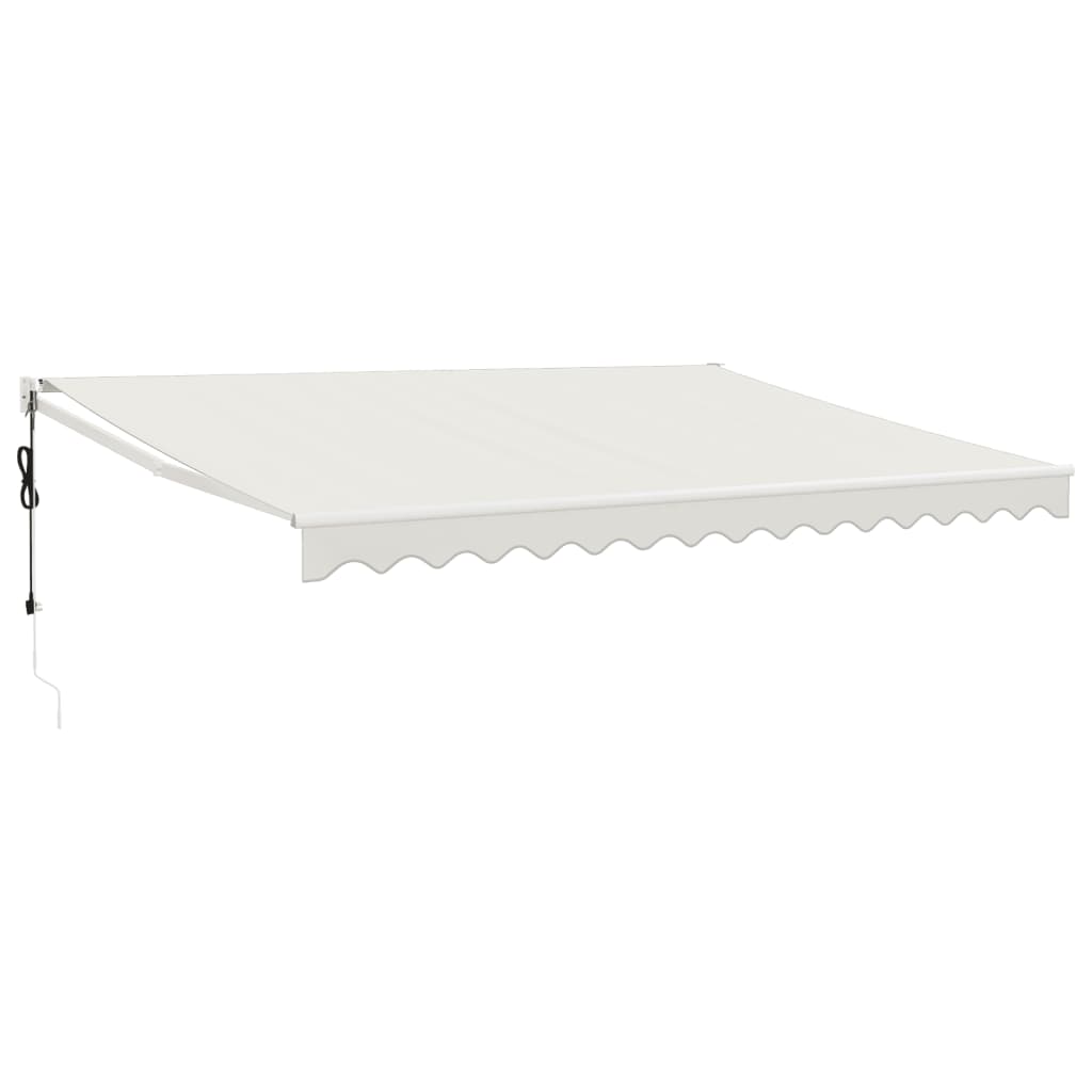 vidaXL Elektrische Markise mit Kurbel Creme 4,5x3 m