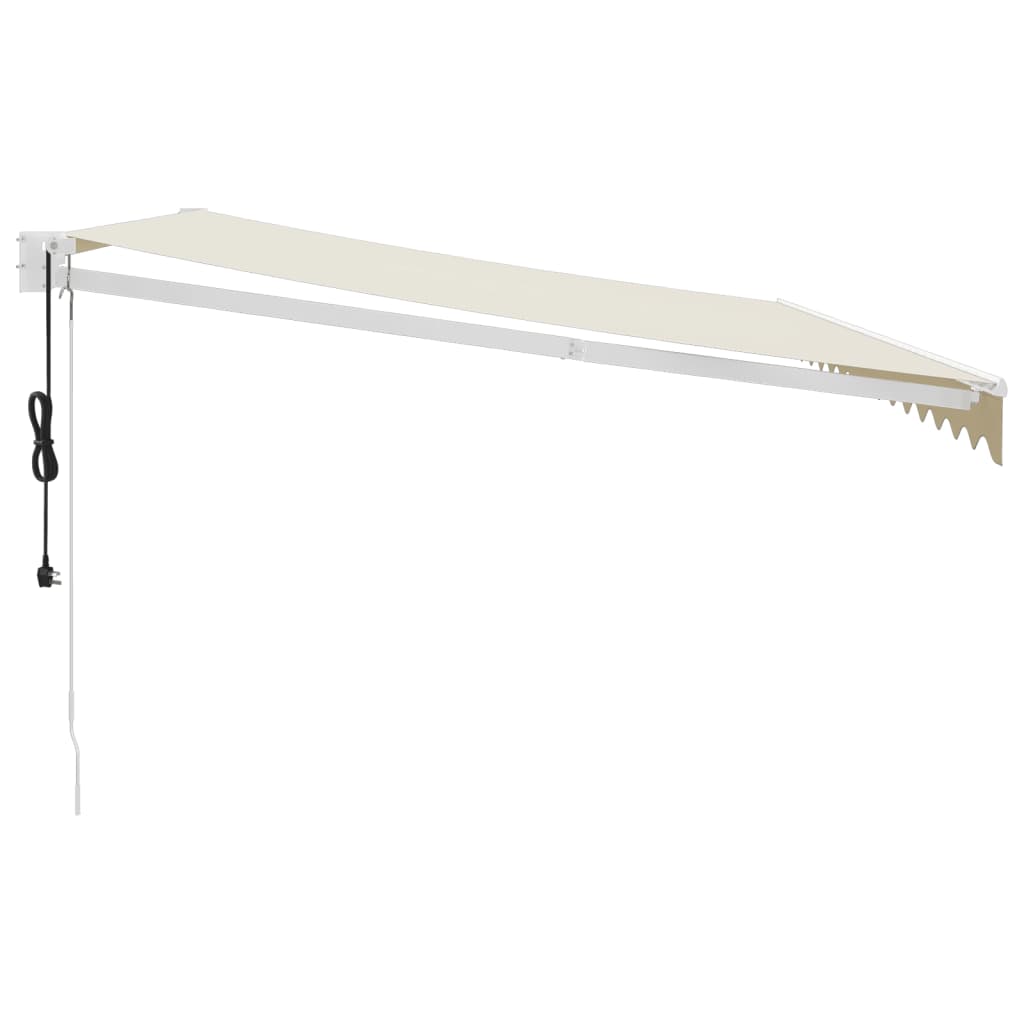 vidaXL Elektrische Markise mit Kurbel Creme 4,5x3 m