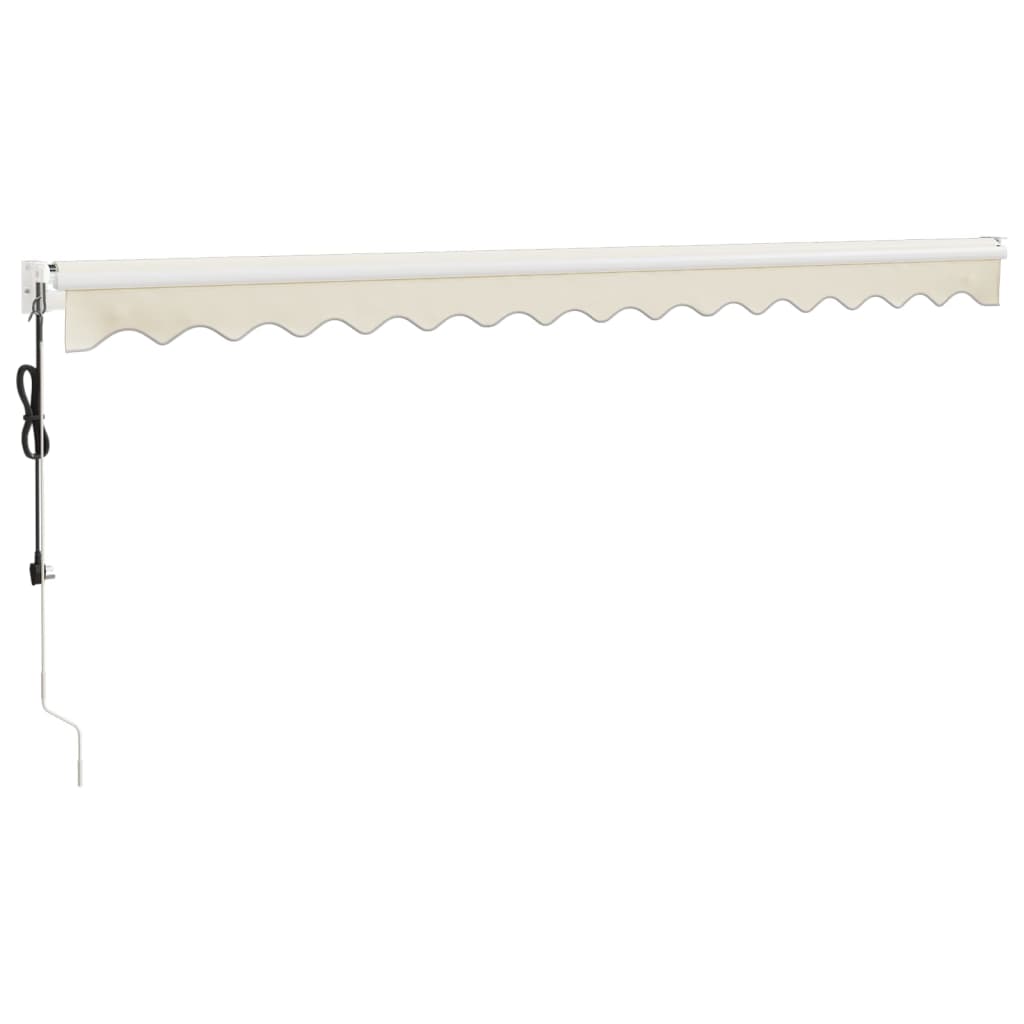 vidaXL Elektrische Markise mit Kurbel Creme 4,5x3 m