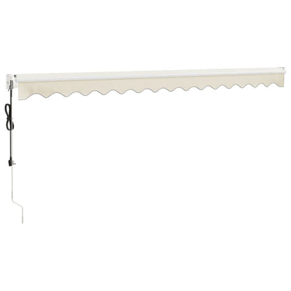 vidaXL Elektrische Markise mit Kurbel Creme 4,5x3 m