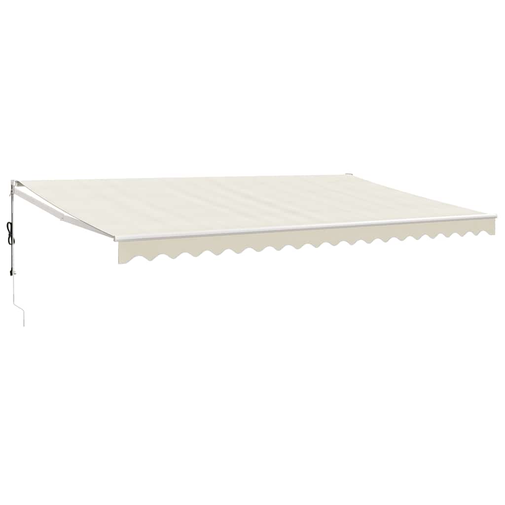 vidaXL Elektrische Markise mit Kurbel Creme 5x3 m