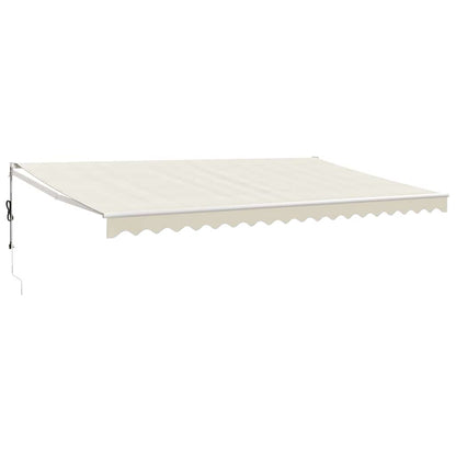 vidaXL Elektrische Markise mit Kurbel Creme 5x3 m