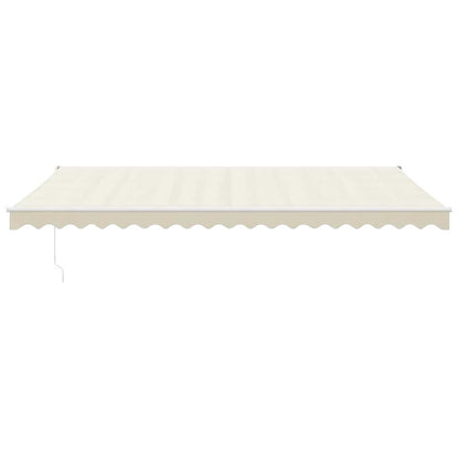 vidaXL Elektrische Markise mit Kurbel Creme 5x3 m