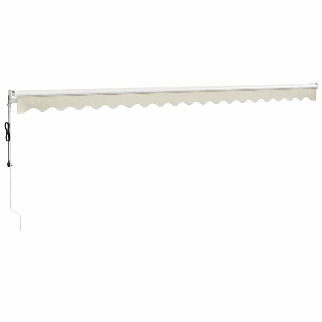 vidaXL Elektrische Markise mit Kurbel Creme 5x3 m