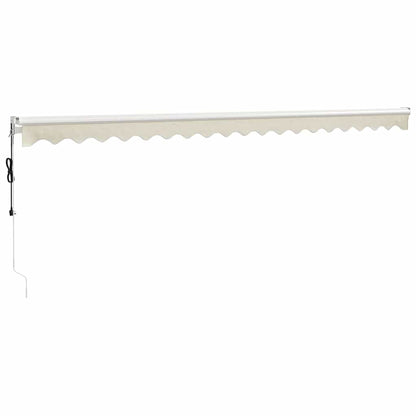 vidaXL Elektrische Markise mit Kurbel Creme 5x3 m