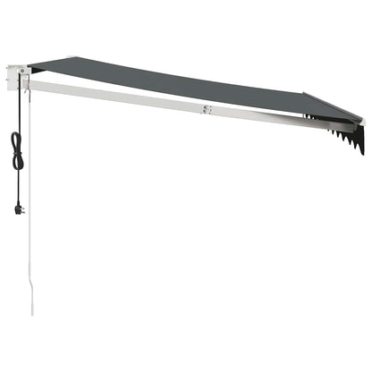 vidaXL Store banne manuel en anthracite 3,5x2,5 m