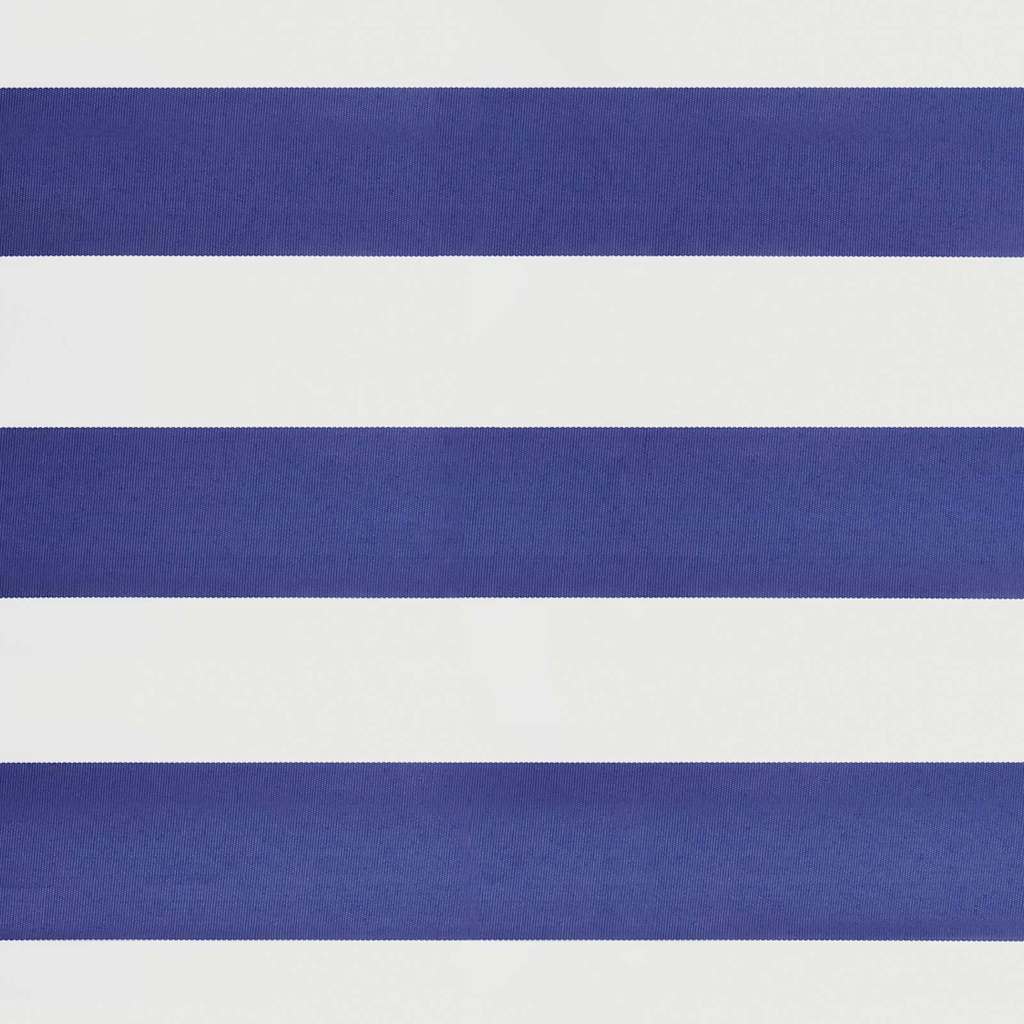 vidaXL Store banne manuel Bleu et blanc 3,5x2,5 m