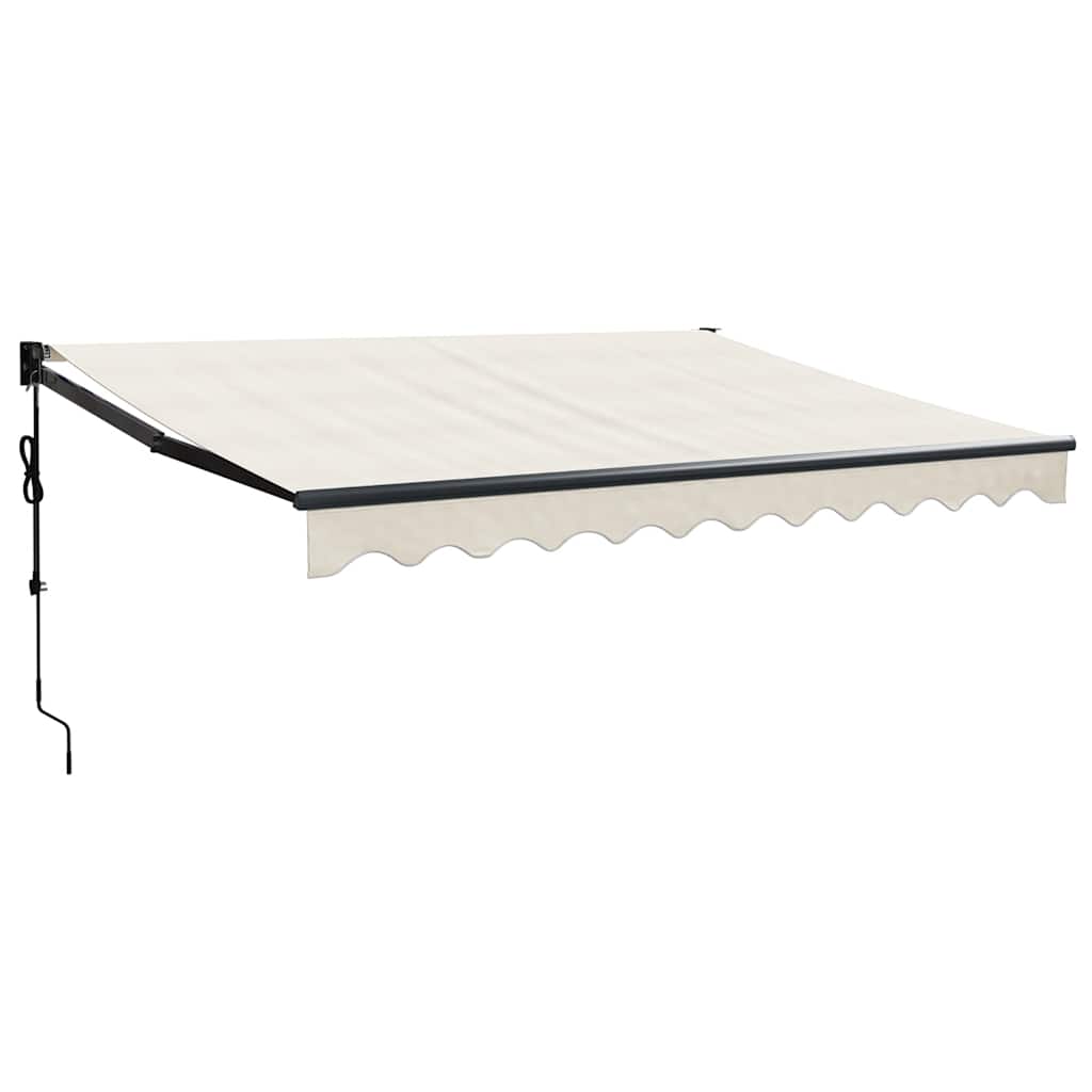 vidaXL Elektrische Markise mit Kurbel Creme 3x2,5 m
