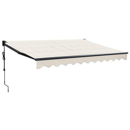 vidaXL Elektrische Markise mit Kurbel Creme 3x2,5 m