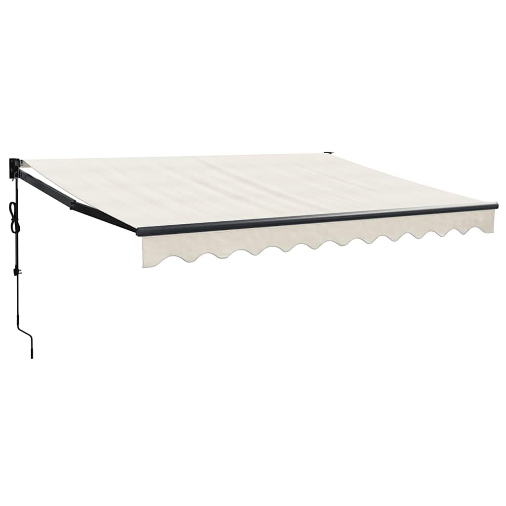vidaXL Elektrische Markise mit Kurbel Creme 3,5x2,5 m