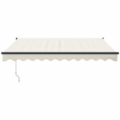 vidaXL Elektrische Markise mit Kurbel Creme 3,5x2,5 m