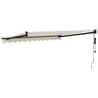 vidaXL Elektrische Markise mit Kurbel Creme 3,5x2,5 m