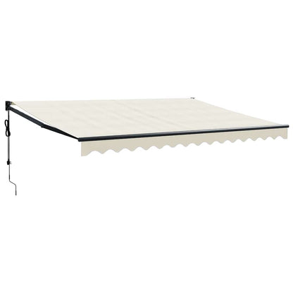 vidaXL Elektrische Markise mit Kurbel Creme 4x3 m