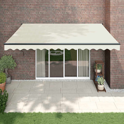 vidaXL Elektrische Markise mit Kurbel Creme 4x3 m