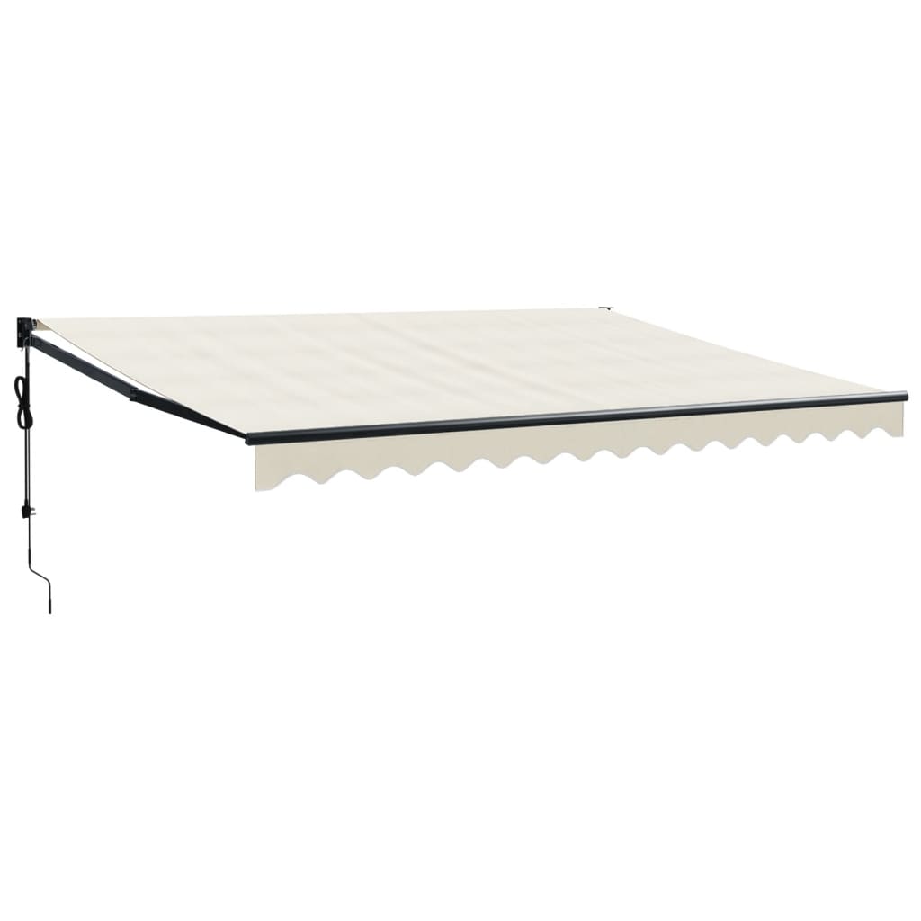 vidaXL Elektrische Markise mit Kurbel Creme 4,5x3 m